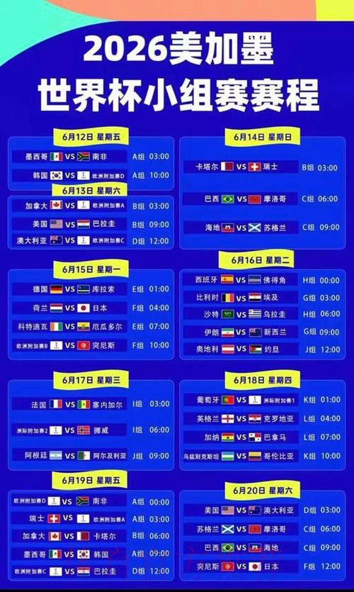 2026美加墨世界杯实时比分在哪里看 2026美加墨世界杯实时比分在哪里看